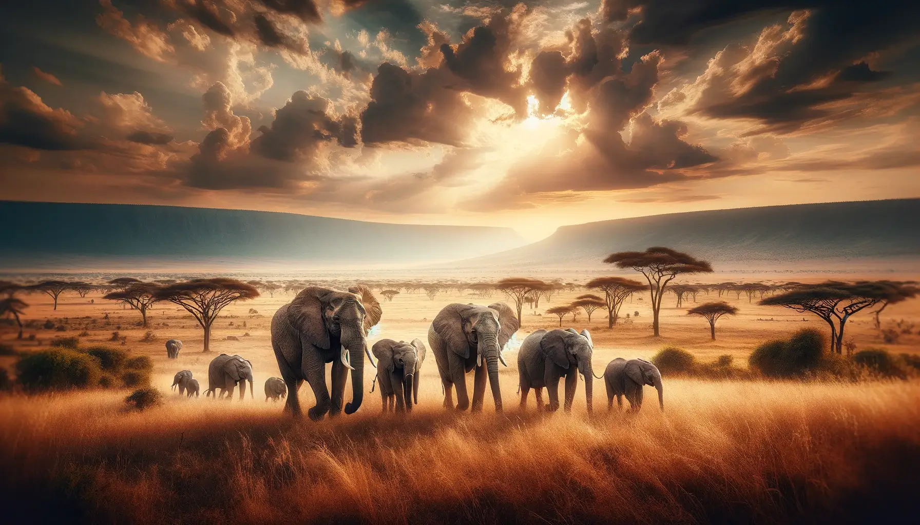 elephants at the northern serengeti game reserve